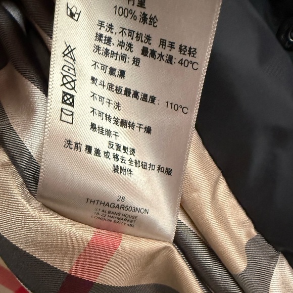 Burberry London Black Insulated Trench Coat Nova Check Packaway Hood US 2 - Picture 10 of 10